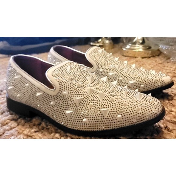Alberto Fellini SPK24 Men Formal Slip-on Tuxedo Shoes Spiked Fashion 9.5 w box main image 7